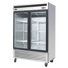 47.1 cu ft. 8 Shelf Freezer Merchandiser with Two Glass Doors