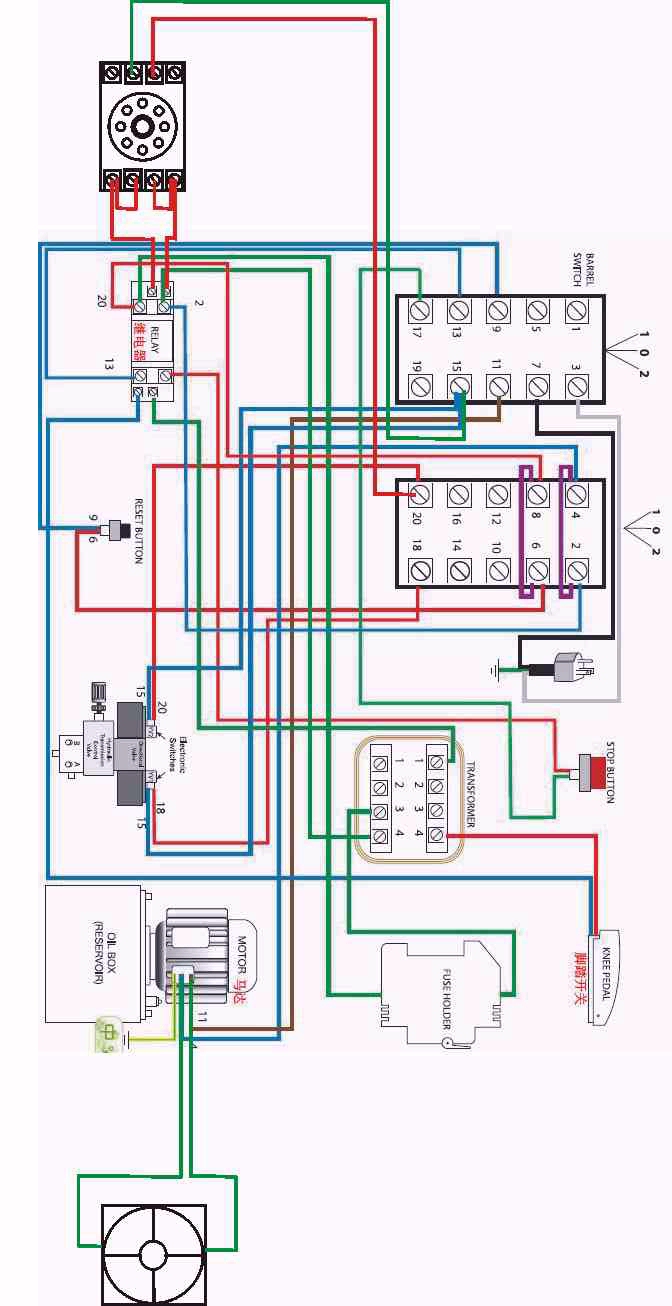 Wiring diagram for New hydraulic sausage stuffers