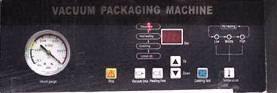 commercial vacuum machine control panel