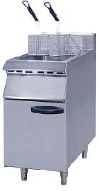 Floor Type Gas Fryer With Cabinet (2 Baskets)